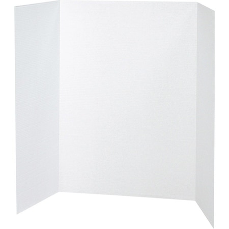 Pacon Single Walled Presentation Board, 40"x28", 8/CT, White PK PAC3774